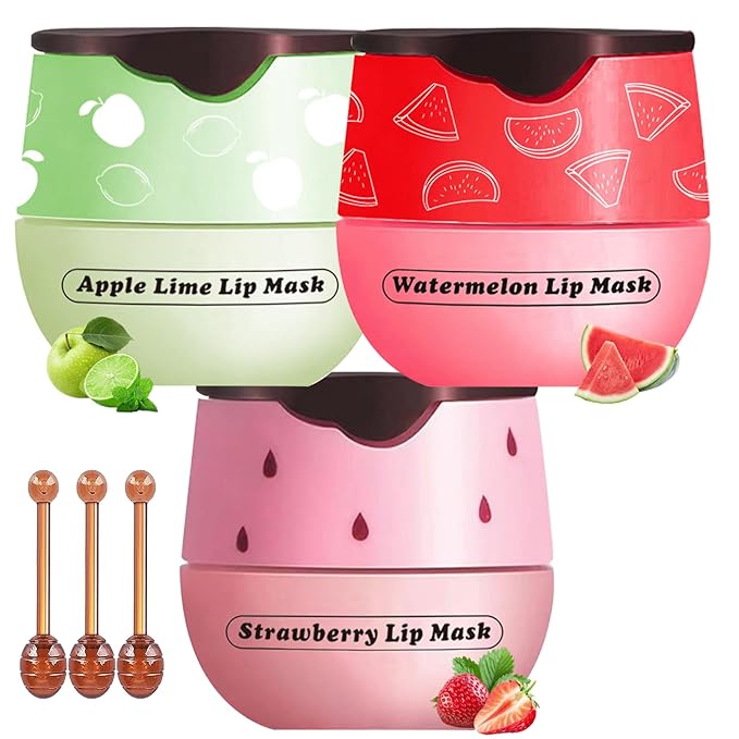 Honey Lip Balm Pot, 3 Pcs Exfoliator
