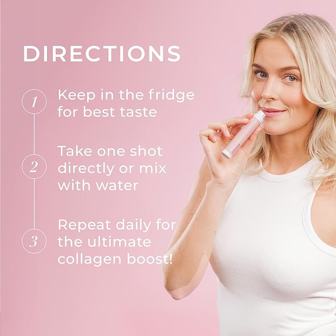 Swedish Collagen Deluxe | 12,500 mg Hydrolyzed Marine Collagen Liquid Supplement - 30 x 25 ml Daily Shots | Hyaluronic Acid, Biotin and Vitamin C for Healthy Hair, Skin, Nails and Joints | Sugar-Free