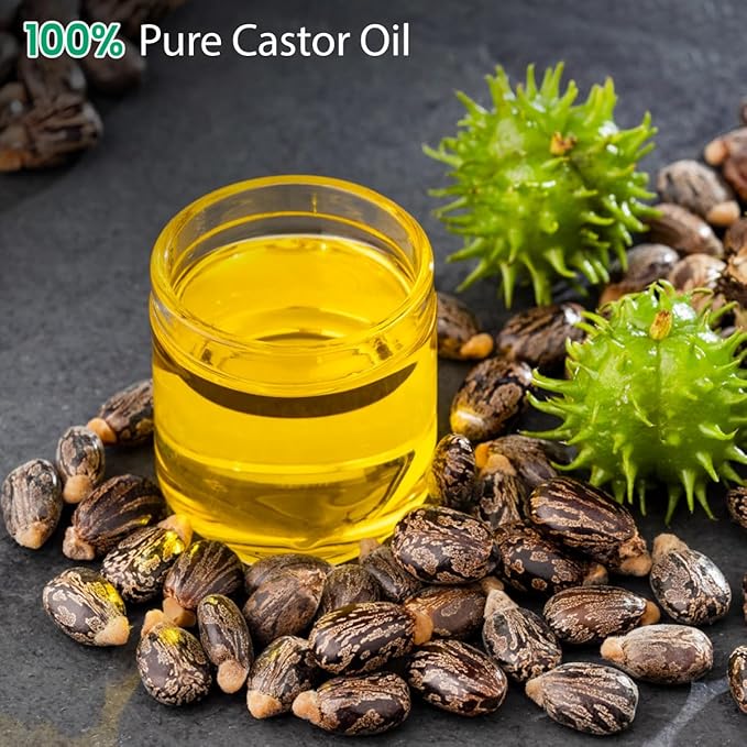 100% Pure Natural Castor Oil Set, 60ml Organic Jamaican Black Castor Oil Cold Pressed, 【Glass Bottle】【Unrefined】, Essential Oil, Anti-aging Oil, Massage Oil, 60ml Black Castor Oil X1