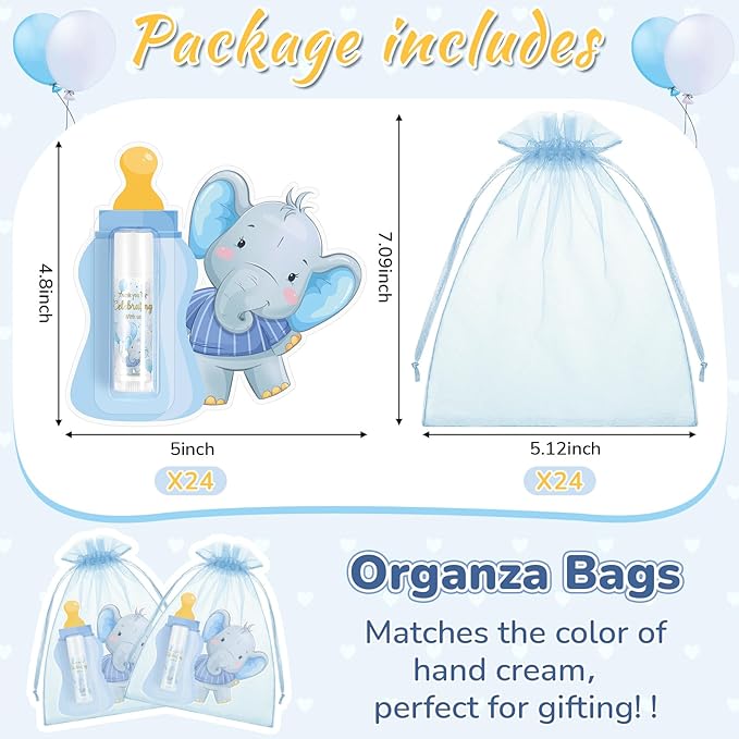 24 Set Baby Shower Lip Balm Girls