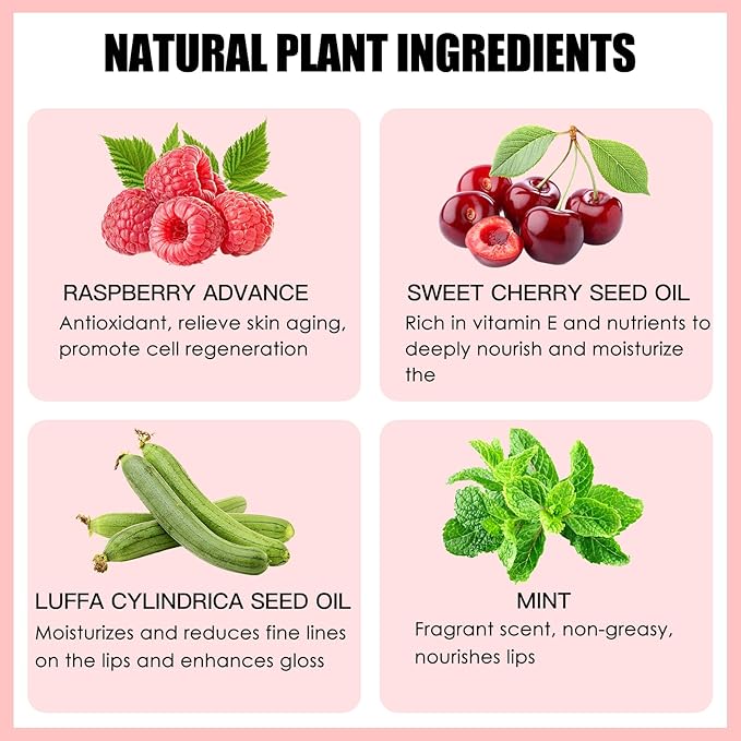 3PCS Lip Oil Set, Hydrating Lip Mahogany)