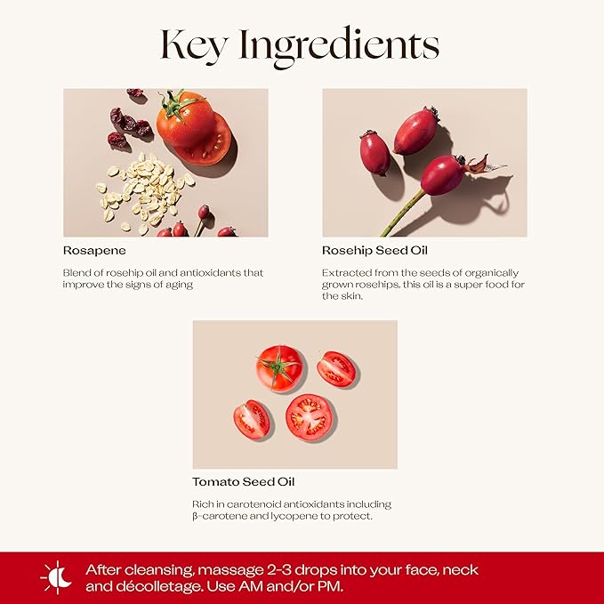 Trilogy Certified Organic Rosehip Oil Antioxidant+ Duo, With Enriching Antioxidants & Essential Fatty Acids, 1.0 fl oz Each