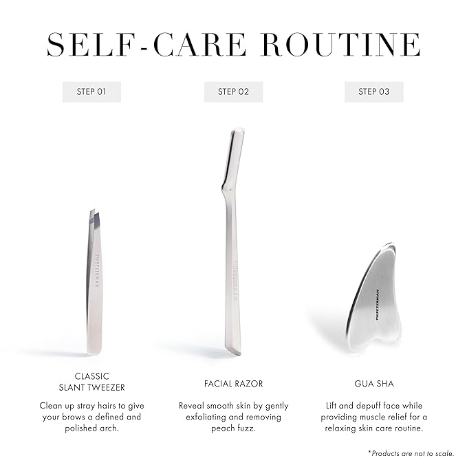 Tweezerman Stainless Steel Gua Sha Massager