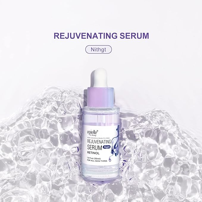 Epielle Retinol Night Serum | Repair, Renew, Brighten | Targets Fine Lines and Wrinkles | For All Skin Types | 1 Fl Oz | Korean Skincare