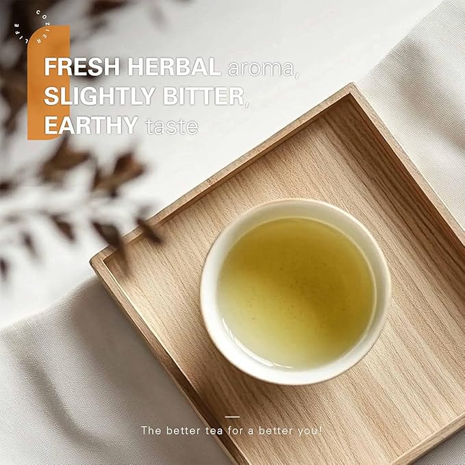 WT WEETEE Organic Ginkgo Biloba Tea Bags, Made with Pure Organic Ginkgo Leaf, 50 Naturally Caffeine-free Herbal Tea Bags, Rich in Antioxidants