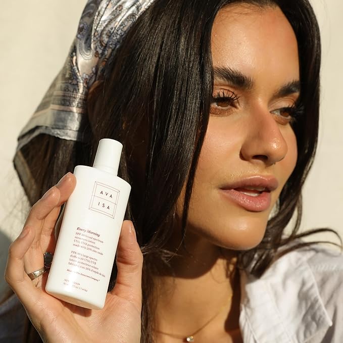 CyberDERM - Ava Isa Every Morning Sunscreen SPF 30 | Clean, Non-Toxic Sunscreen (1 fl oz | 30 ml)