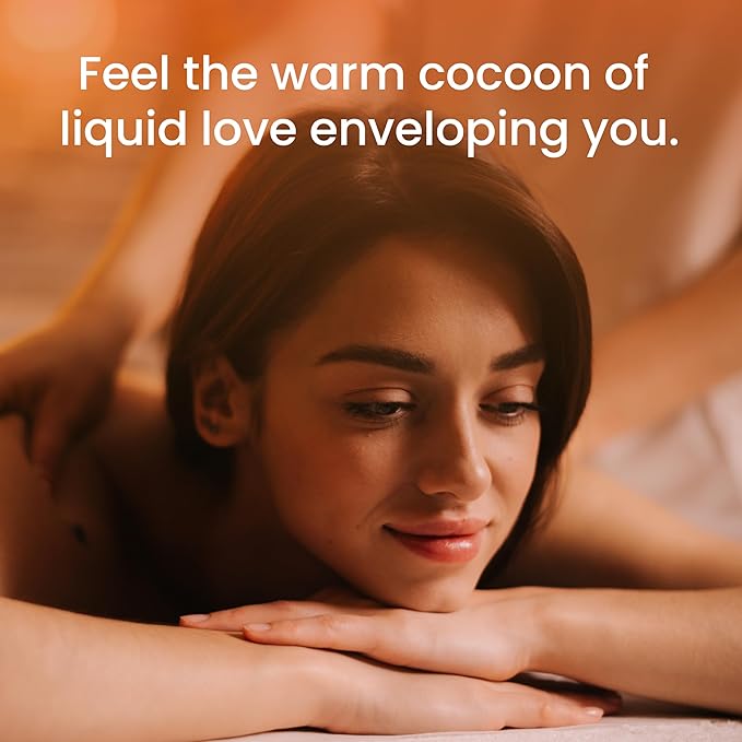 Dude's Love Organic Pumpkin Spice Flavored Warming Massage Oil - Smooth Glide, Non-Greasy | Nourish & Moisturize Skin | Aromatherapy Vegan - 3.38 Fl Oz