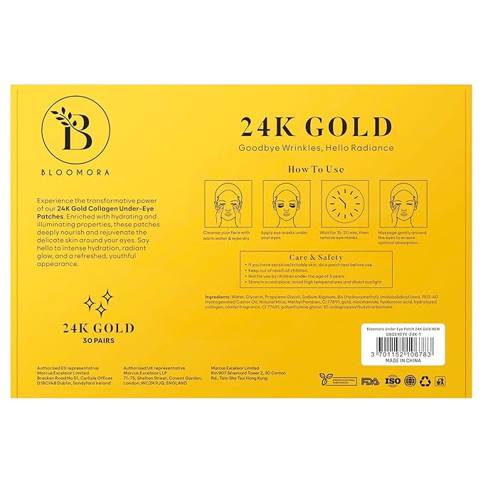 24k gold eye mask (30