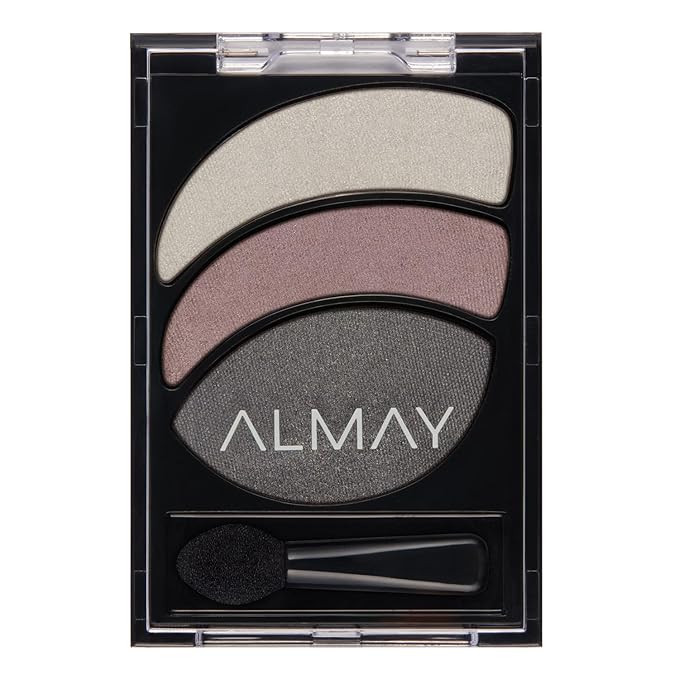 Almay Shadow Trio Palette, Longlasting Smoky Eyeshadow Makeup, Three Shades, Hypoallergenic, 040 Lavender Haze, 0.087 oz