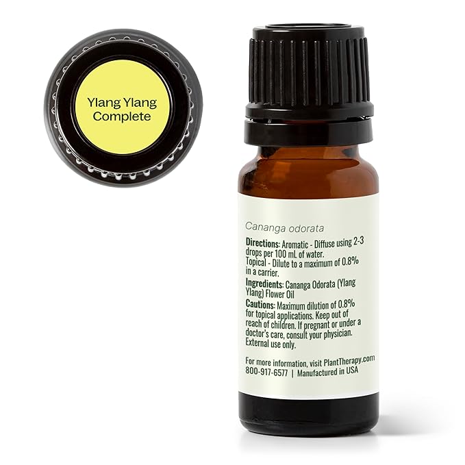 Plant Therapy Ylang Ylang Complete Essential Oil 100% Pure, Undiluted, Natural Aromatherapy, Therapeutic Grade 10 mL (1/3 oz)