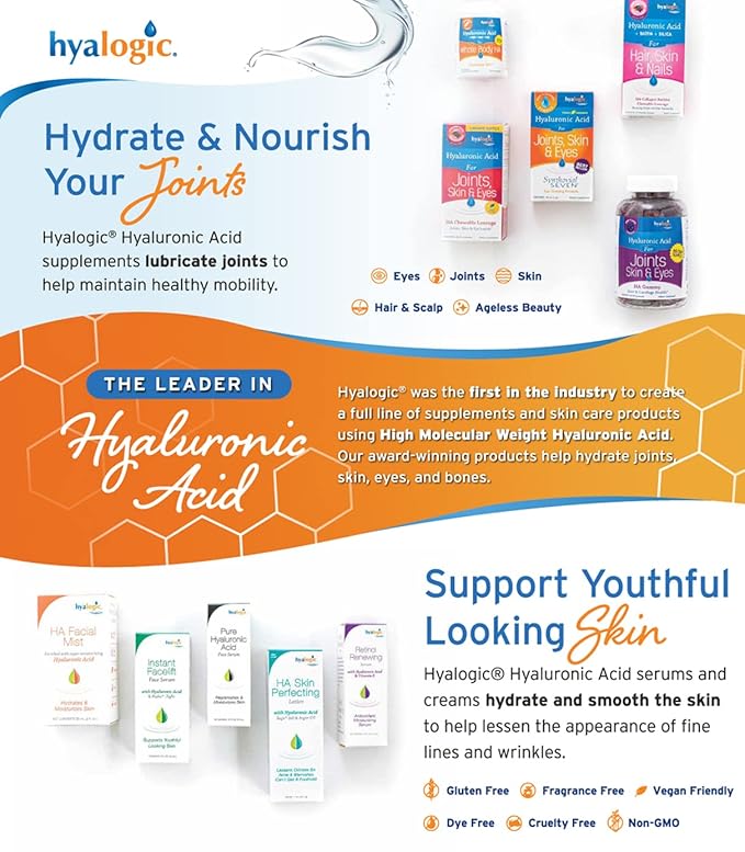 Hyalogic Episilk Pure HA Facial Serum - Face Serum with Hydrating Hyaluronic Acid - Moisturizing Skin Care to Soften & Hydrate the Skin - Non Greasy, Fragrance & Dye Free - 1oz