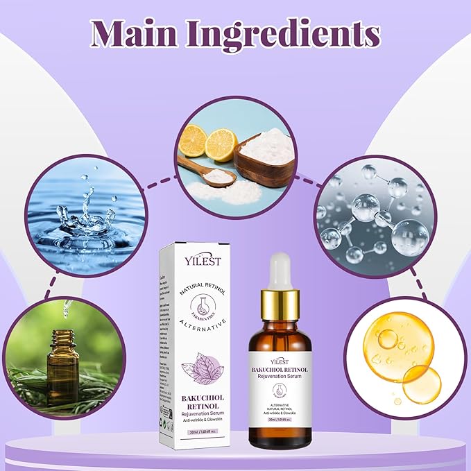 Bakuchiol Retinol Serum Retinol Rejuvenation Serum, for All Skin
