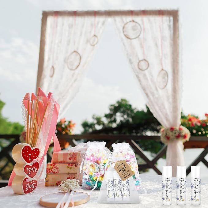 Demissle 50 Pcs Bridal Shower Lip Flower)