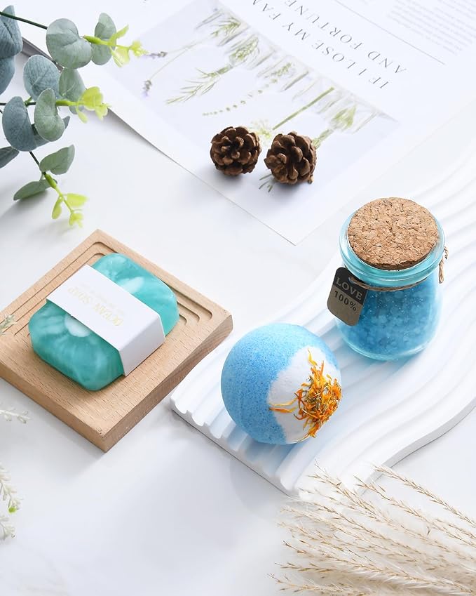 Birthday & Mother's Day Gift Basket - Relaxing Spa Set for Women, Unique Self Care Gifts for Mom, Sister, Friend, Wife or Teacher