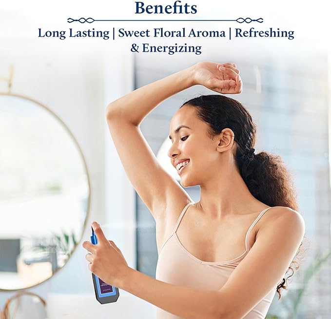 Blue Nectar Niraa Udupi Jasmine Body Mist for Long-Lasting Freshness and Relaxation (3.38 fl oz)