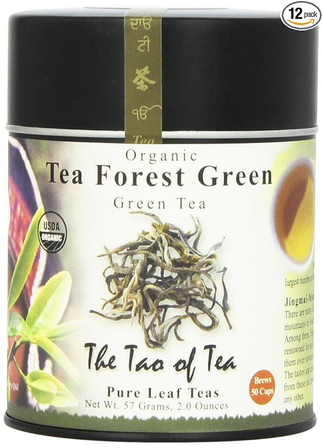 The Tao of Tea, Tea Forest Green Tea, Loose Leaf, 2-Ounce Tins (Pack of 2)