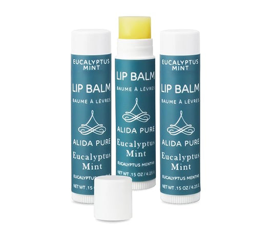 Eucalyptus Mint Lip Balm Collection, Vegan Lips,