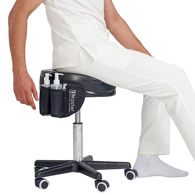 Master Massage Double Bottle Massage Oil Holster - Adjustable Cream & Lotion Bag Kit - Incl. Two 8 Oz Refillable Pump Dispenser