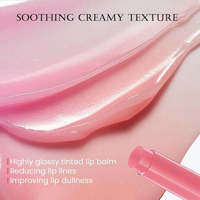 DAGEDA Tinted Lip Balm, Moisturizing Magic Non-Greasy,