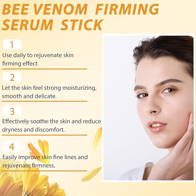 Botox Bee Venom Firming Serum Stick, Bee Venom Wrinkle Removal Serum Stick, Firming & Wrinkle-Reducing Cream, Hydrates & Nourishes Skin Firming Cream For Face and Body. 2pcs 30g
