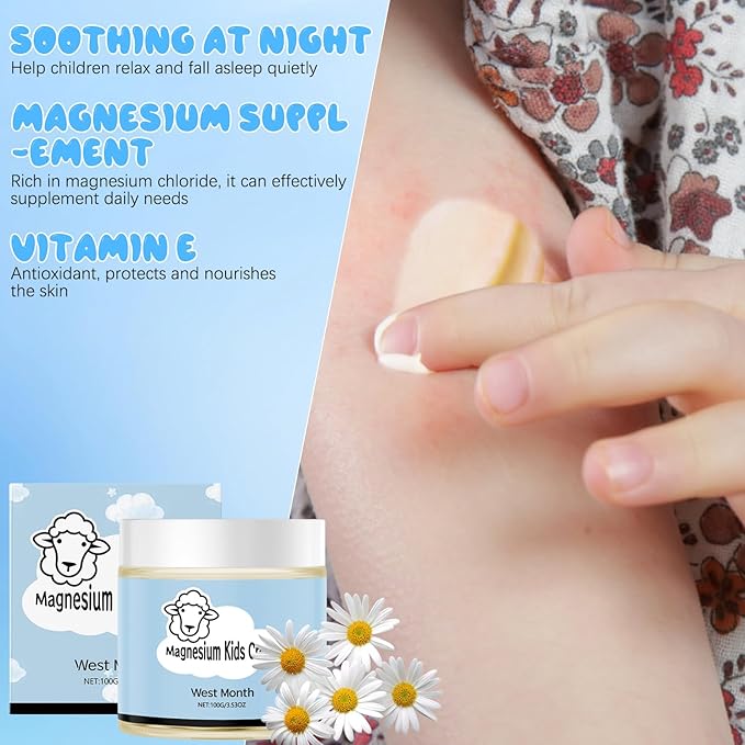 Junior's Bedtime Lotion,Magnesium Lotion for Kids,Magnesium Cream,Natural Moisturizers Cream for All Skin Types