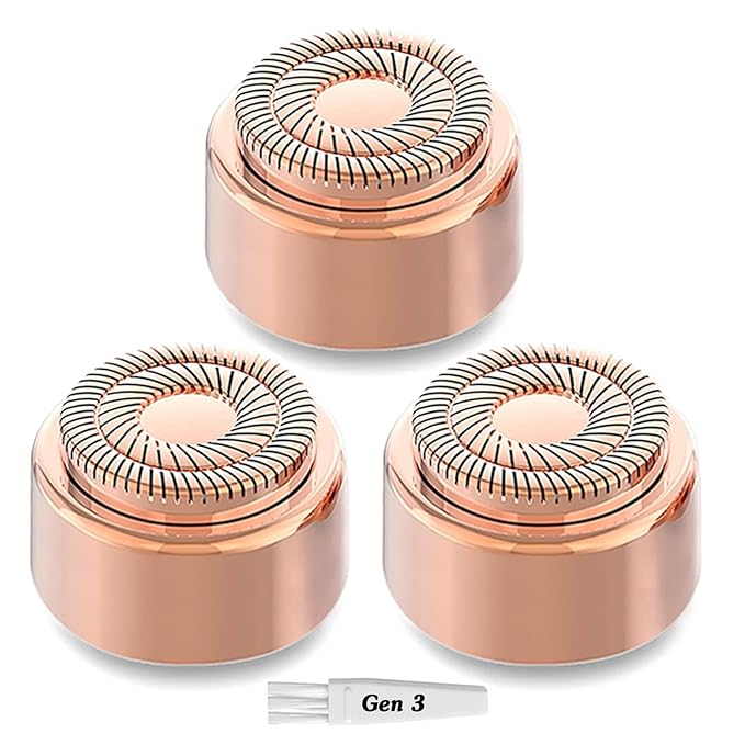 Generation 3 Replacement Heads for Flawless Finishing Touch, Double Halo Replacement Blades for Women 3 pack
