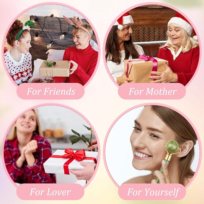 Gua Sha Facial Tools,Ice Roller for Face,Face Roller & Massager Guasha, Gifts Skincare Tools for Women,Stainless Steel Gua Sha Tools.