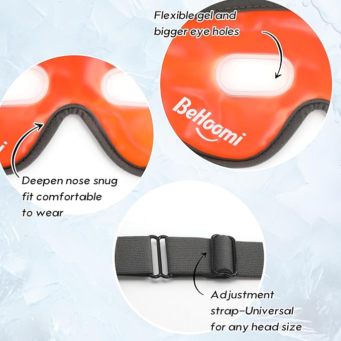 Cooling eye mask, gel eye