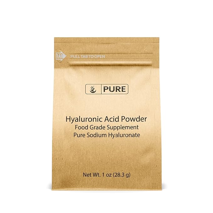 PURE ORIGINAL INGREDIENTS Hyaluronic Acid and Vegetable Glycerin Bundle, Various Sizes, Food Grade, Oderless