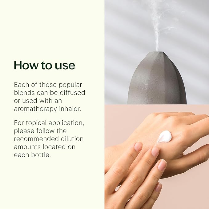 Plant Therapy Top 6 Essential Oil Blends Set 100% Pure, Undiluted, Natural Aromatherapy, Therapeutic Grade 10 mL