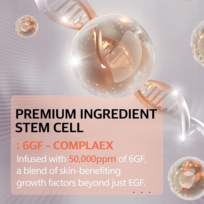 FABYOU Stem Cell Skin Recovery Duo – Korean Skin Care Set for Anti-Aging, Overnight Repair with EGF Cell Renew Ampoule & Plant-Based Stem Cell Night Cream