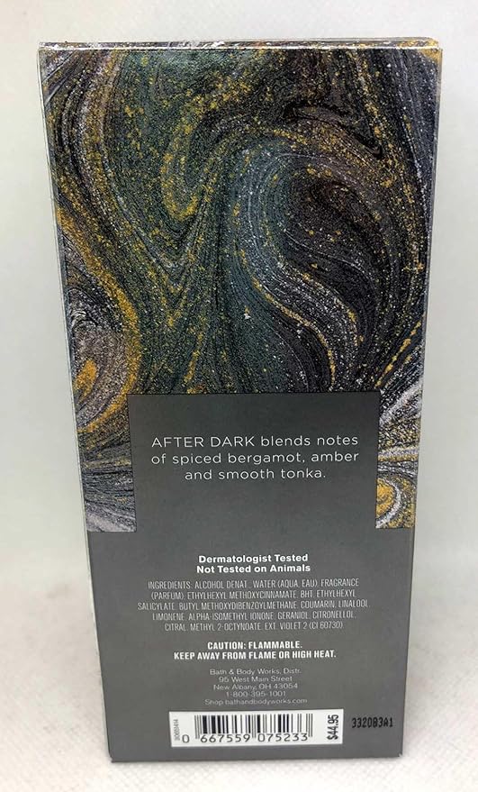 Bath and Body Works After Dark Men's Fragrance 3.4 Ounces Cologne Spray (After Dark)