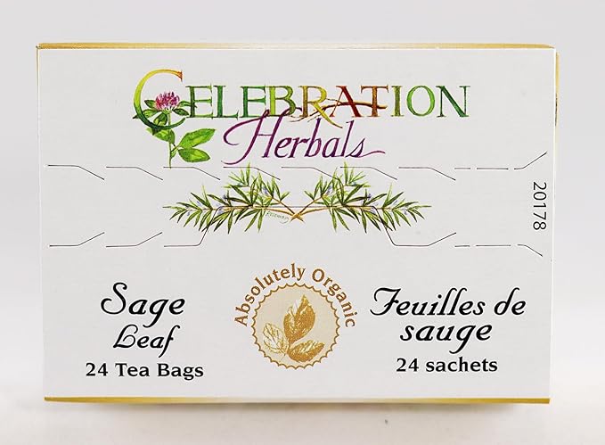 CELEBRATION HERBALS Sage Leaf Organic 24 Bag, 0.02 Pound