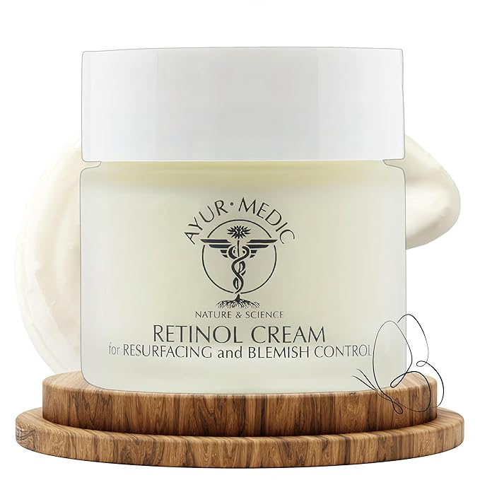 Ayur-Medic Retinol Cream for Wrinkle and Blemish Control