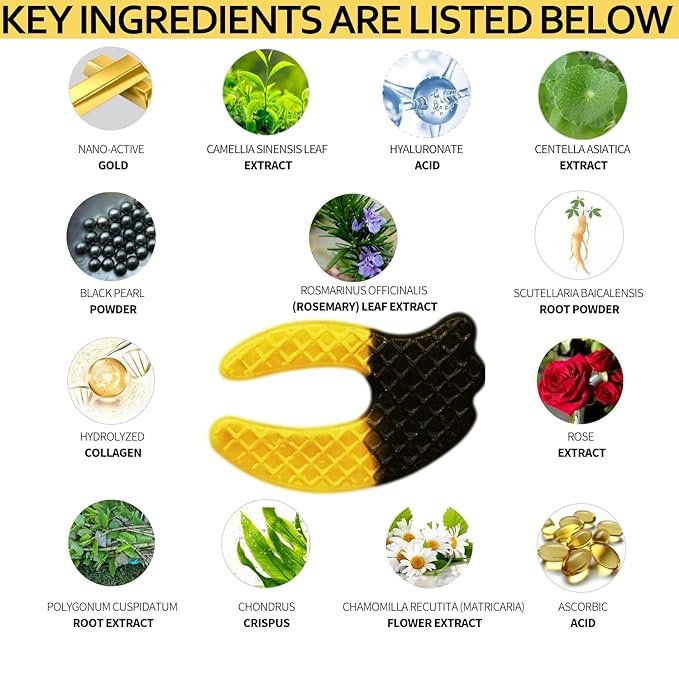 Icandoit 24k gold eye mask