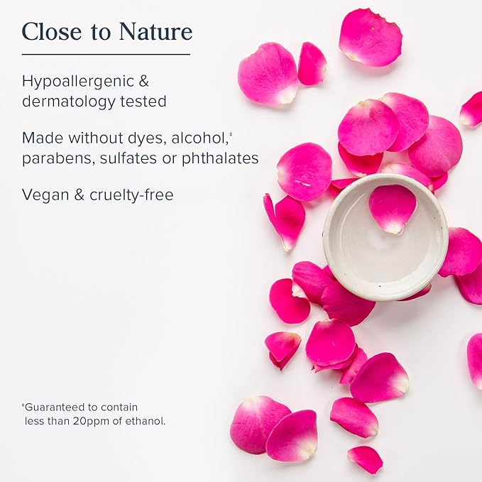 HERITAGE STORE Rosewater - Refreshing Face Mist with Damask Rose, All Skin Types - Hydrating Rose Water Spray for Glowing Skin Care - No Dyes or Alcohol, Hypoallergenic, Vegan, 60-Day Guarantee, 4oz