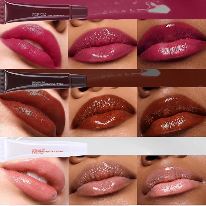 DAGEDA 3Colors Lip Glowy Balm Set, Lips(B)