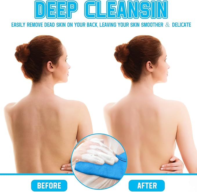 Hosuly long exfoliating back washcloth