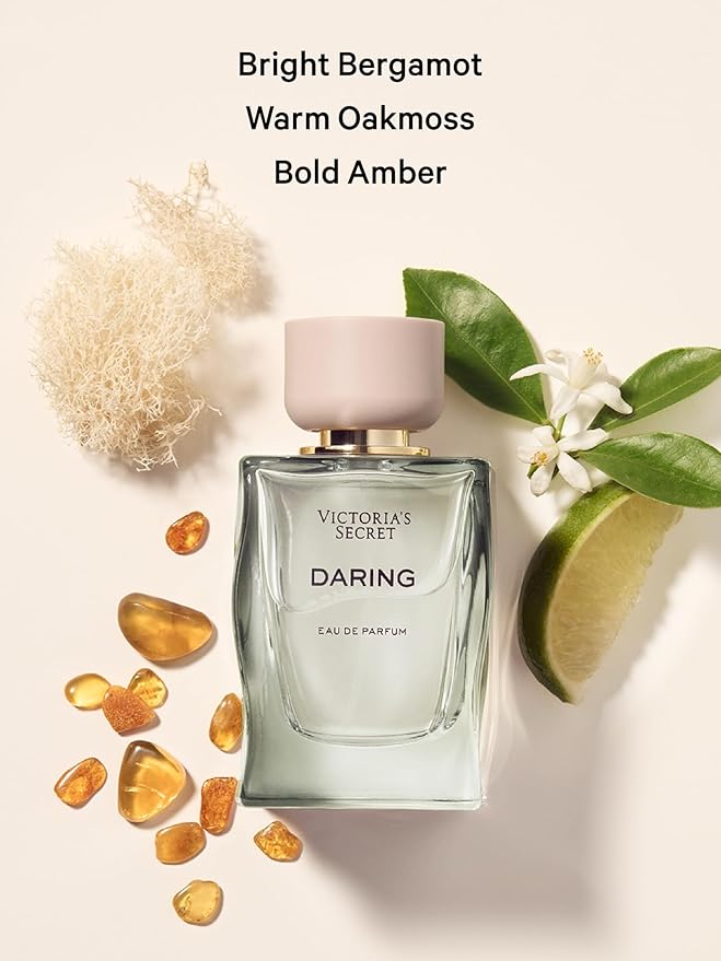 Victoria's Secret Daring Fragrance Body Lotion, Notes of Bright Bergamot, Warm Oakmoss and Bold Amber (8.4 oz)