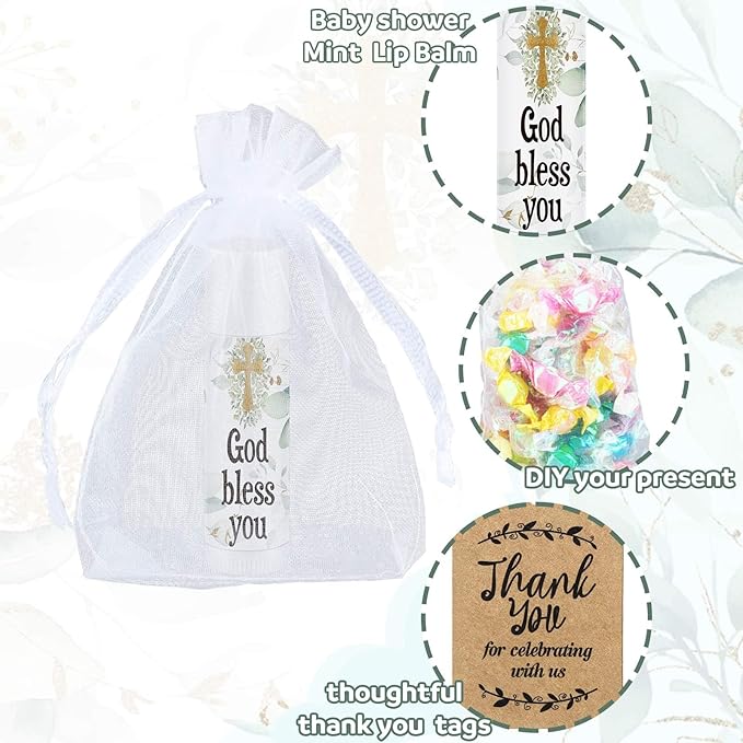 Demissle 50 Pcs Baby Shower Lip Bless