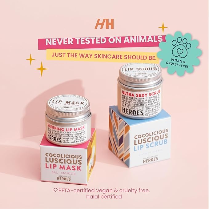 100% Natural Lip Scrub, Vegan Conditioning Gift