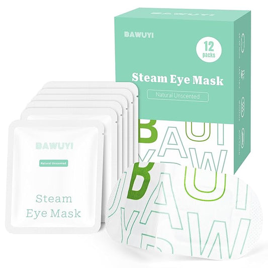 12 Packs Self Heating Eye Masks for Dry Eyes Mothers Day Gifts for Mom Disposable Heated Eye Mask Warm Compress Sleep Mask Stress Relief Travel Ready Relaxation Unscented