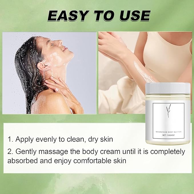 Neuropathy Cream, Magnesium Cream for Neuropathy,Magnesium Body Butter,Long-Lasting Hydration to Keep Skin Feeling Soft,Suitable for All Skin Types(6pcs)