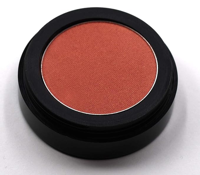 Dusty Coral Peach Pink Orange Sunkissed Shimmering Shimmer Pressed Powder Single Eyeshadow; Talc, Paraben & Cruelty Free