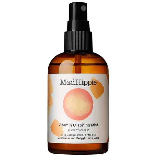 Mad Hippie Vitamin C Toning Mist – Skin-Brightening Toner for Face, Vitamin C Facial Mist Hydrating Spray, 4 Oz