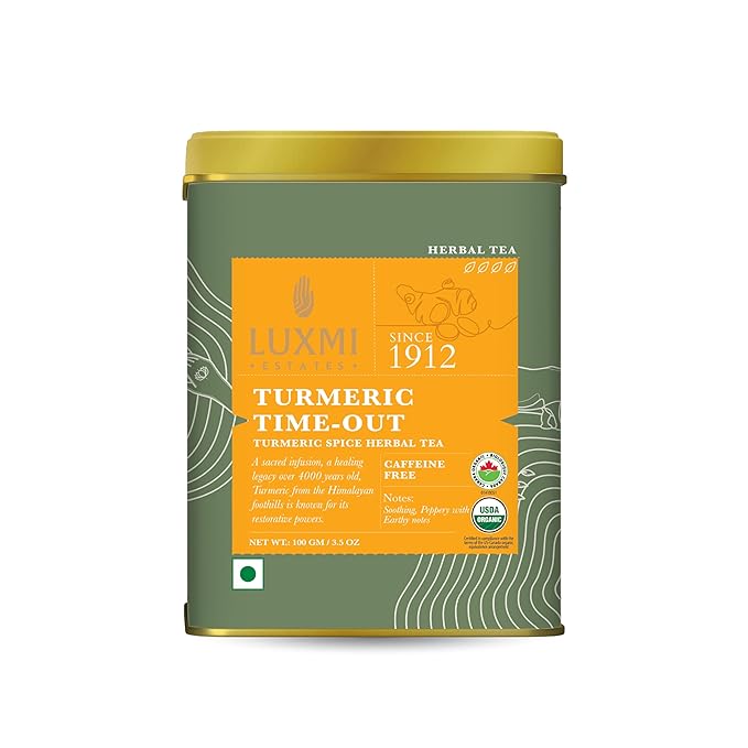 Luxmi Estates Turmeric Time-Out Herbal Loose Tea 100g Pack