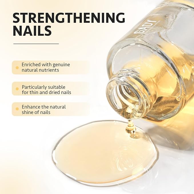 GAOY 20ml Cuticle Care Strengthener Oil and Clear Nail Swatch Sticks