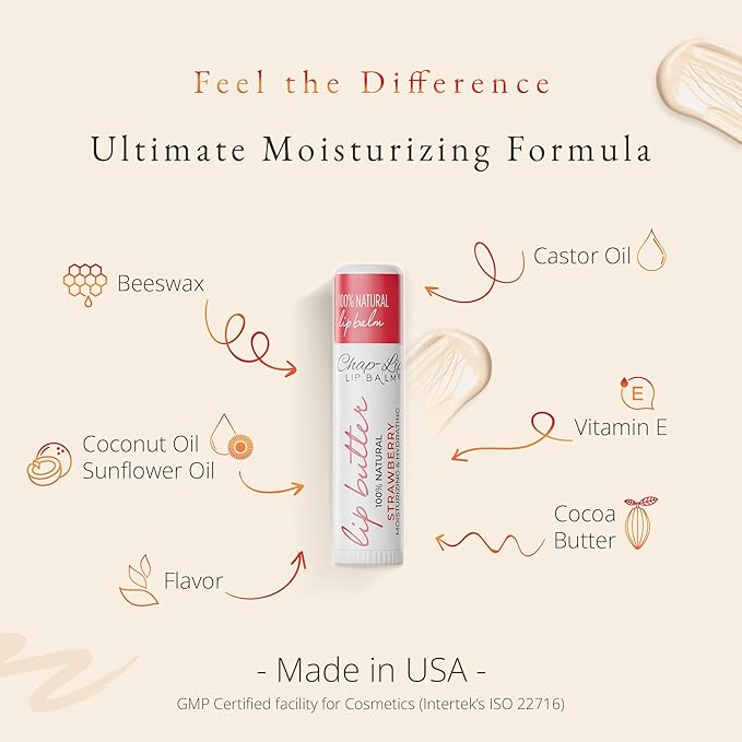 CHAP-LIP 100% All Natural Lip Balm Gift