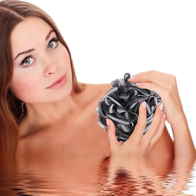 Btyms 4 pieces loofah sponge