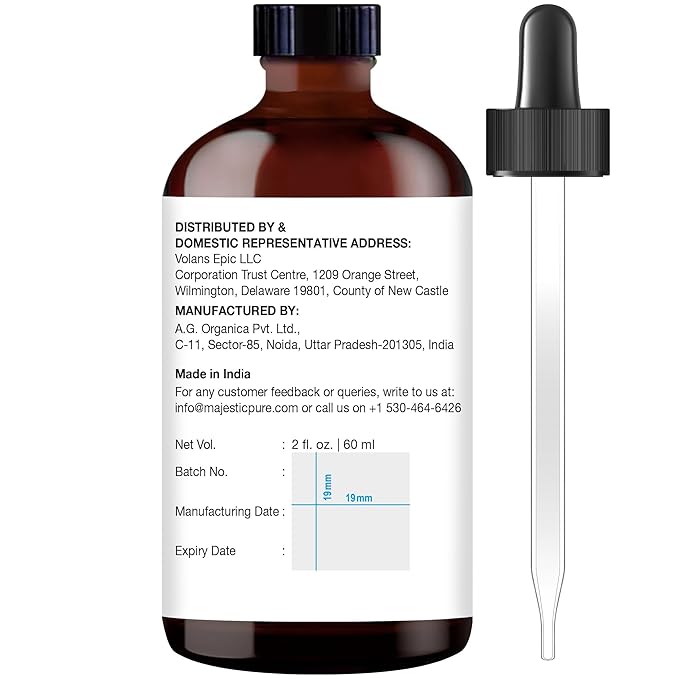 MAJESTIC PURE Lemongrass Essential Oil with Glass Dropper | 100% Pure and Natural Lemongrass Oil | Premium Grade Essential Oils for Diffusers, Skin, Aromatherapy, Massage | 2 Fl Oz